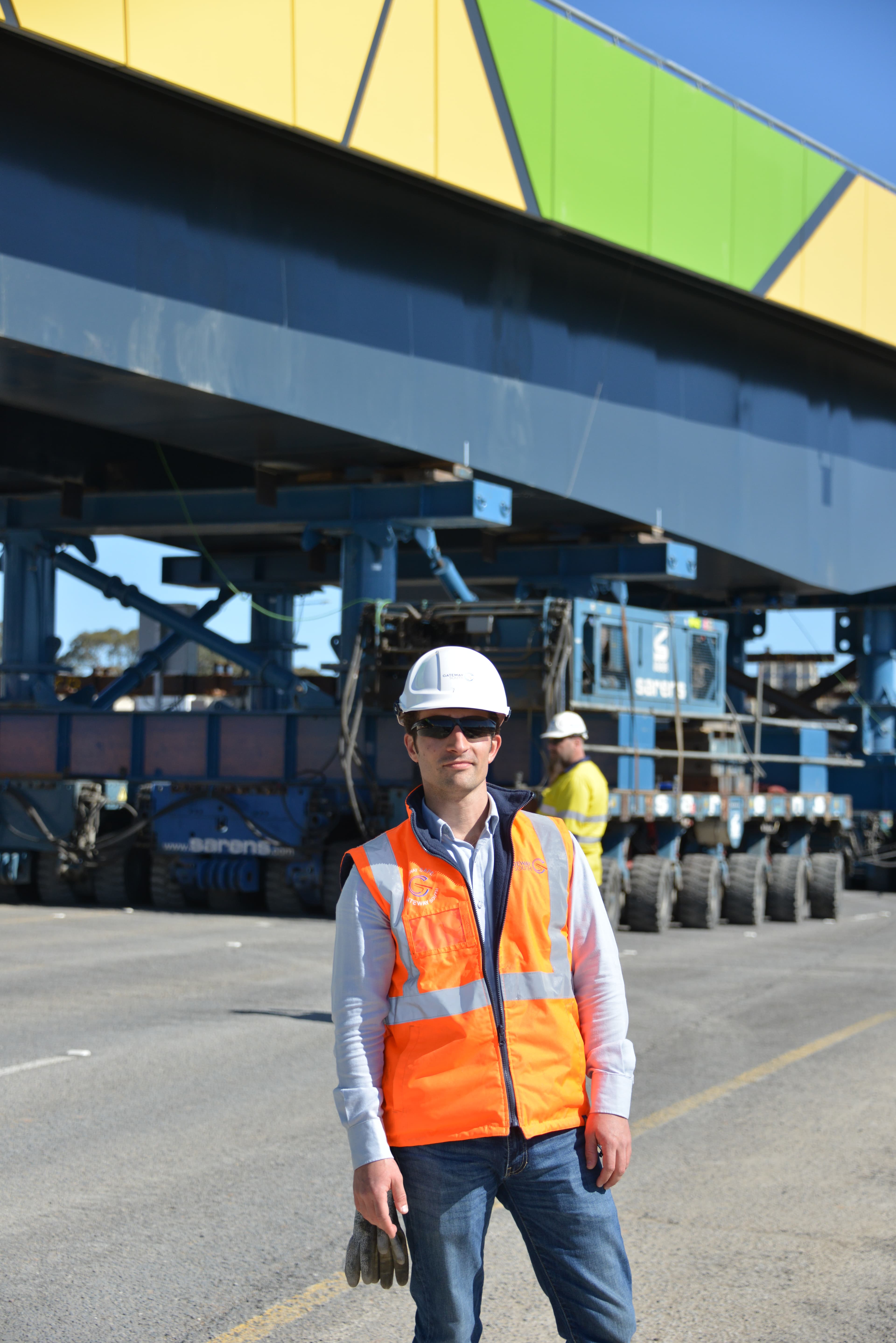Adelaide motorway bridge construction (representative image)